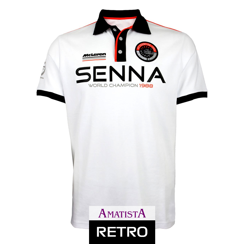 Polera Ayrton Senna 1988 (Cuello Polo)