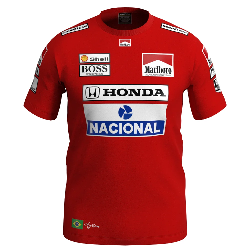 Polera Marlboro McLaren Senna (Cuello Redondo)