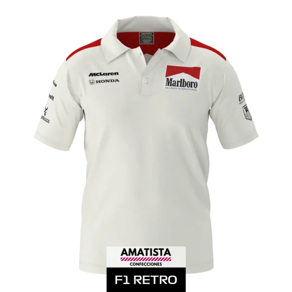 Polera Marlboro McLaren (Cuello Polo)