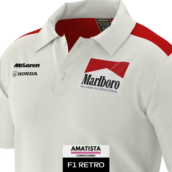 Polera Marlboro McLaren (Cuello Polo) - Imagen 5