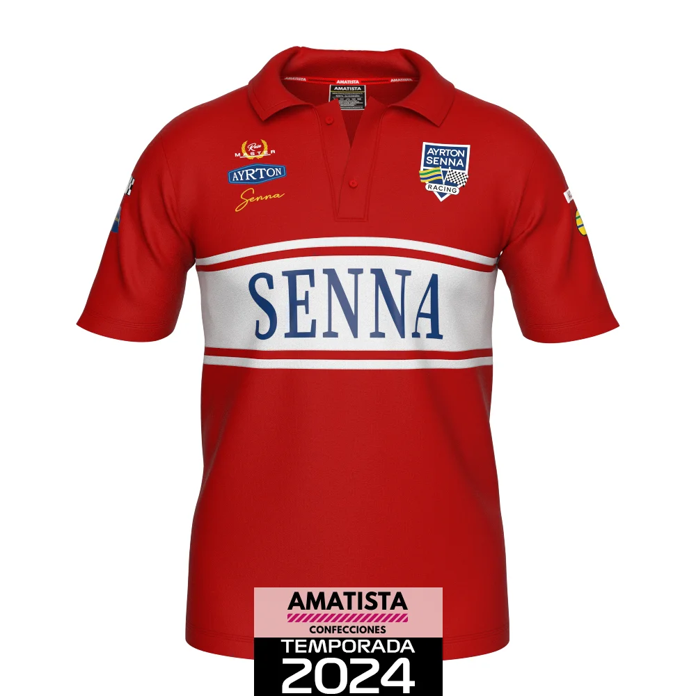 Polera Senna - Rojo (Cuello Polo)