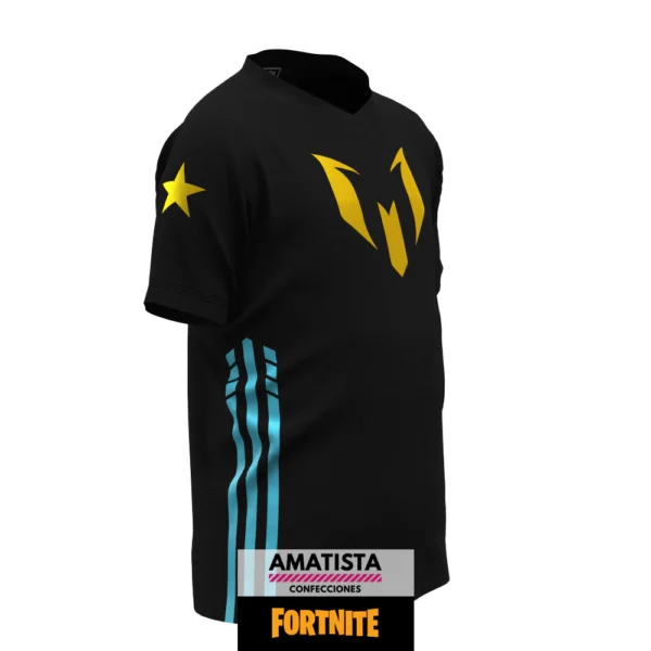 Polera Infantil Fortnite Messi - Imagen 4