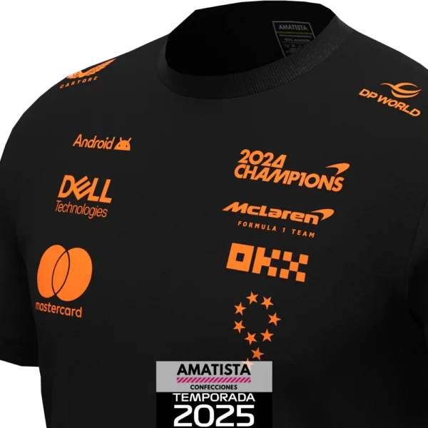 Polera McLaren 2024 Constructors' Champions - Negro - Imagen 5