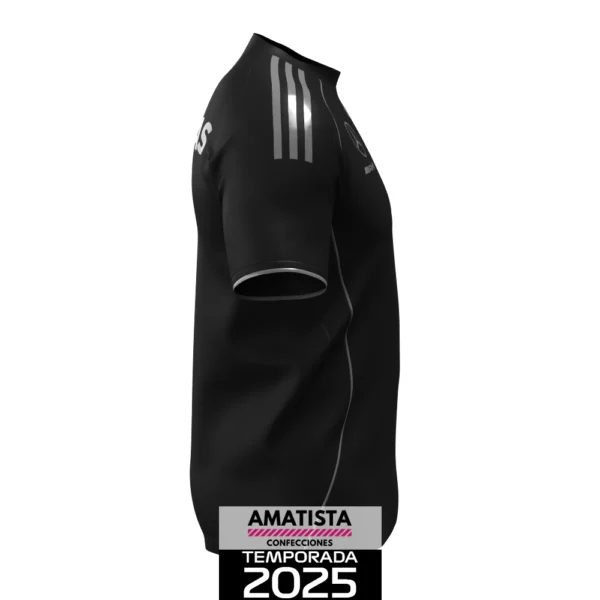 Polera Mercedes 2025 Mechanics Tee Black - Negra (Logos reflectantes) - Imagen 5